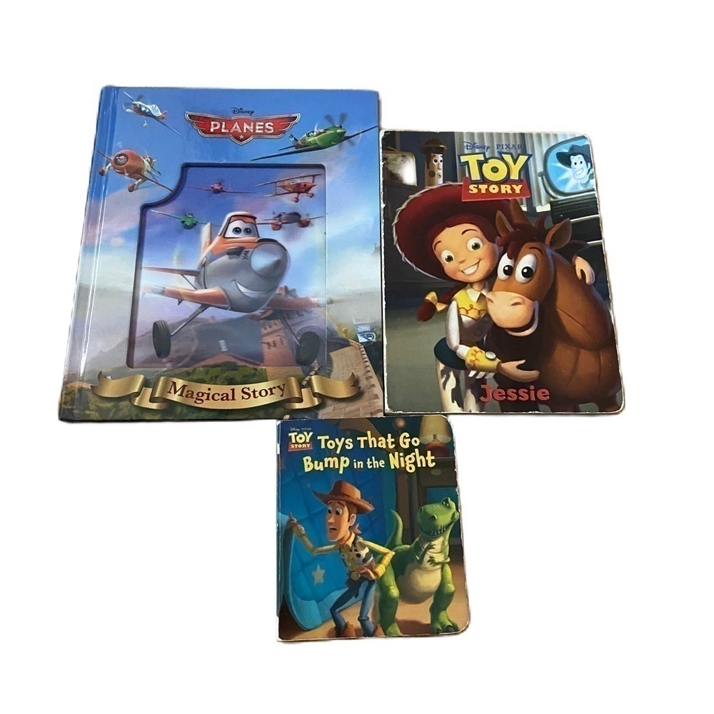 Disney Toy Story Planes Hardcover Book Bundle Lot Jessie Toys That Go Bump